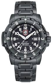 Luminox F-117 Nighthawk Black PVD Black Dial Date Divers Quartz Men’s Watch XA.6402