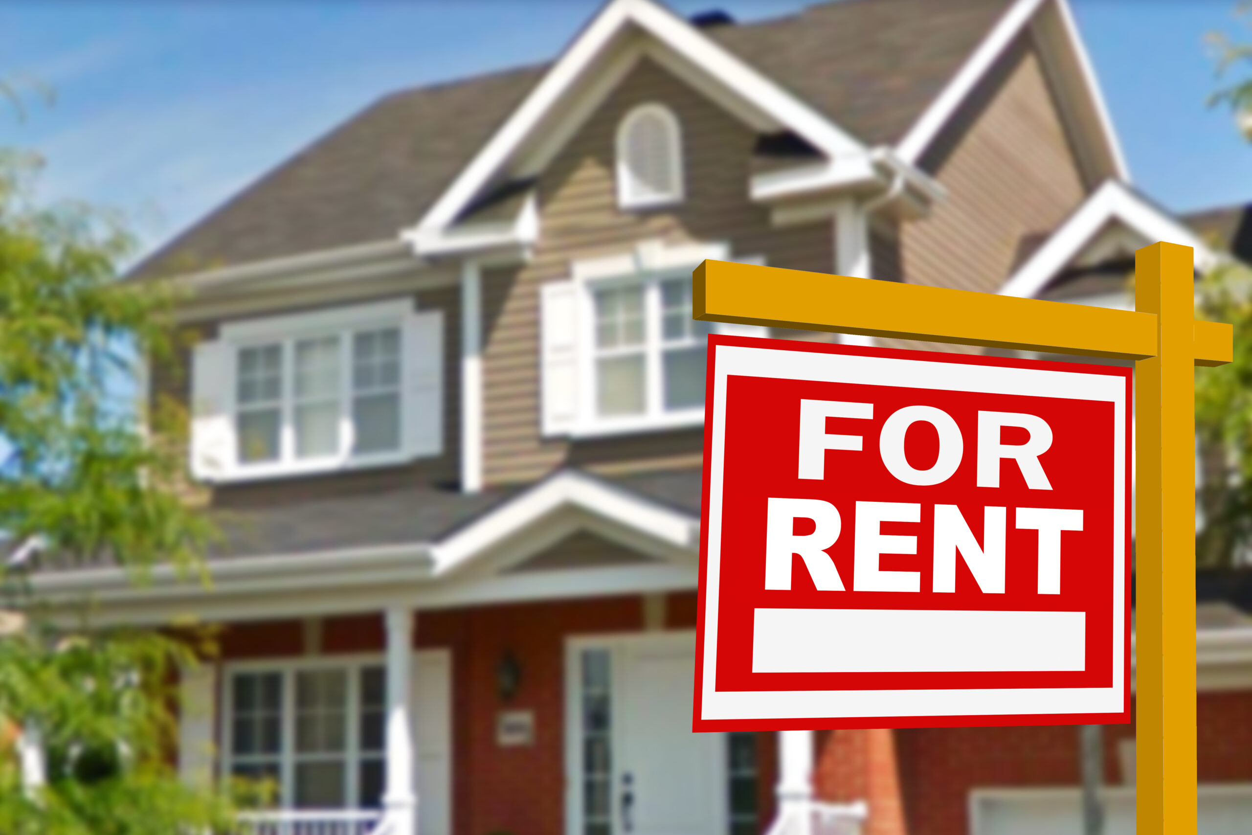 Sign In Front of New Home