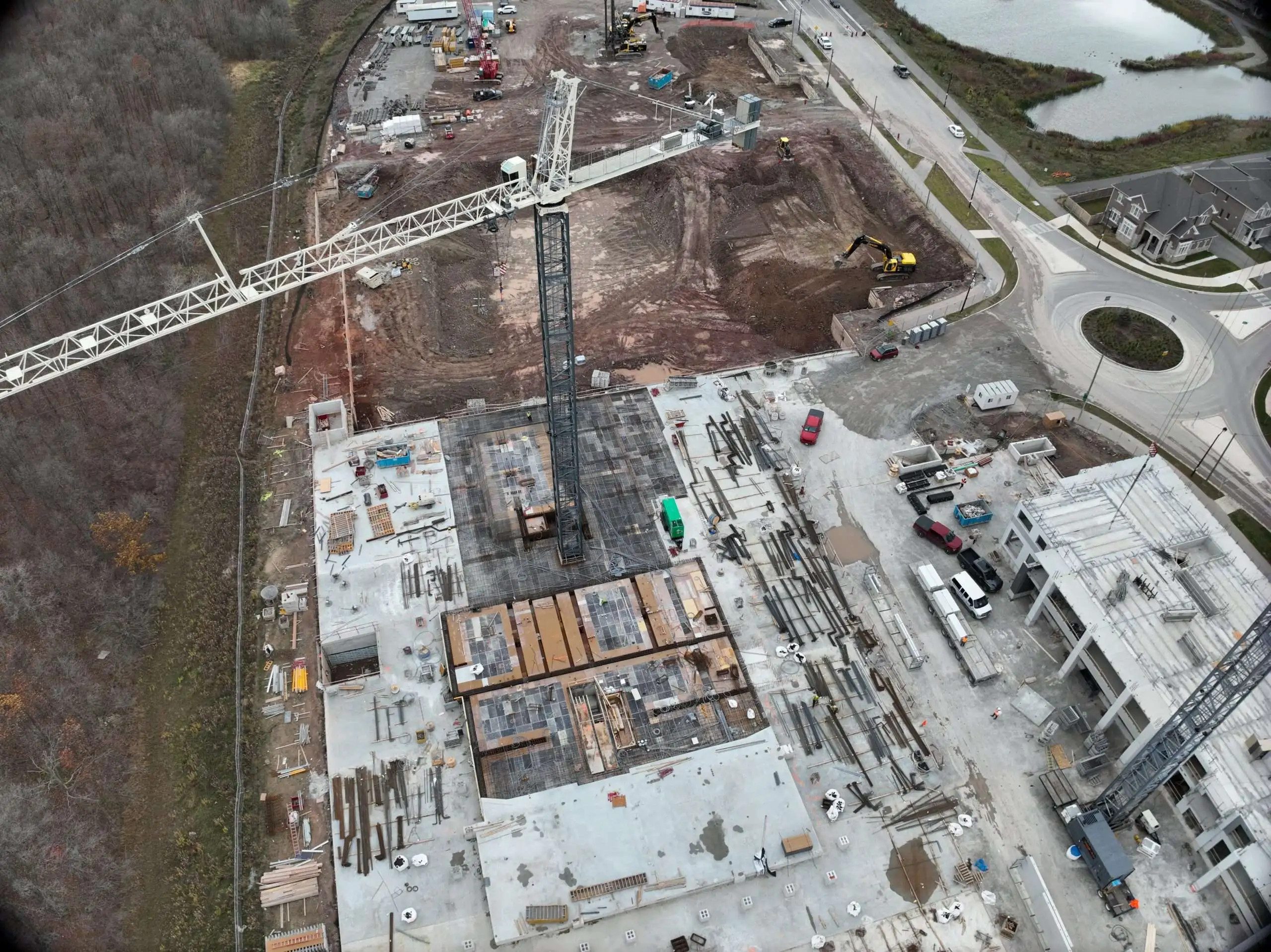 Construction Site Aerial View